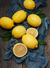 Fresh ripe lemons