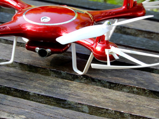 Fototapeta premium Drone with four propeller