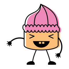 kawaii birthday cake icon