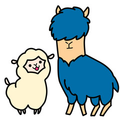 ふかふかアルパカとさすらいアルパカ