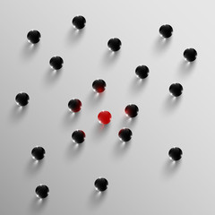 Colorful glass balls, vector