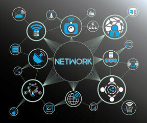 network and communication concept