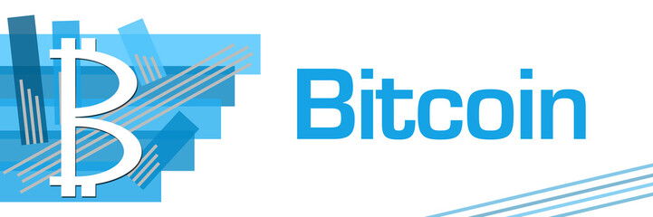 Bitcoin Blue Stroked Stripes 