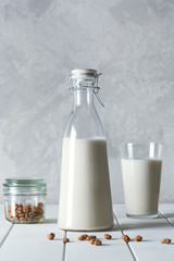 Fresh organic horchata drink prepared in Valensia, Spain