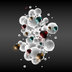White vector bubbles in a group