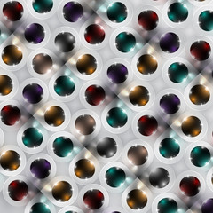 Colorful spheres vector background