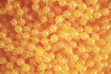 Beautiful background of orange beads