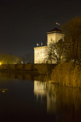 Gyula castle by night
