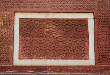Sandstone wall of ancient fort