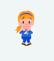 White girl shrugged in fear.