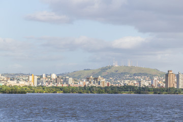 Cityview with Morro da Policia hill, Porto Alegre