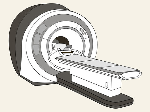 scanner computerized tomography scanner , magnetic resonance imaging machine, medical equipment. Object Shades of gray