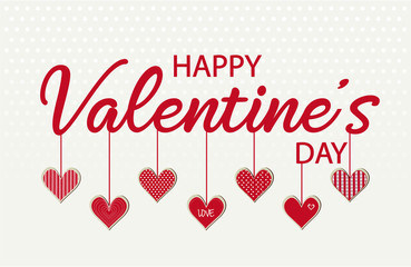 Valentine's day card or background. vector illustration.