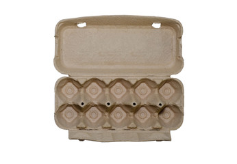 Egg carton is a carton designed for carrying and transporting whole eggs.