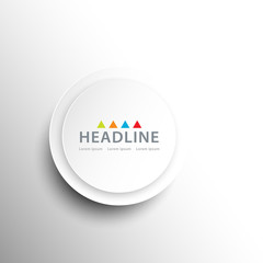 Brochure header layout template