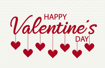 Valentine's day card or background. vector illustration.