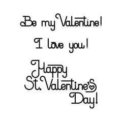 Valentine's day greeting card