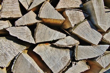 Holzstapel, Brennholz, Feuerholz