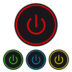 Power Buttons - Ein- und Ausschalt Knöpfe in verschiedenen Farben