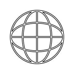 Fototapeta premium global sphere icon