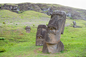 Rano Raraku Moais - Easter Island