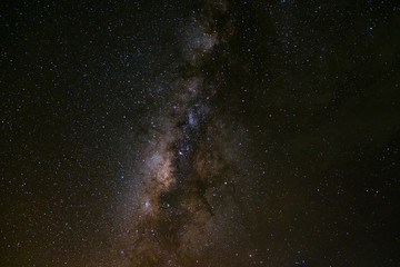 Milky way galaxy with stars and space dust in the universe