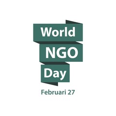 World NGO Day Vector Template Design