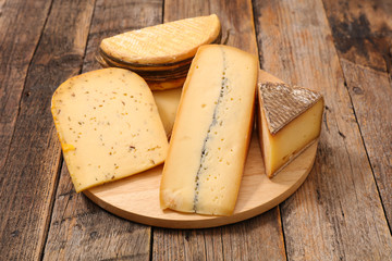 selection of various cheese