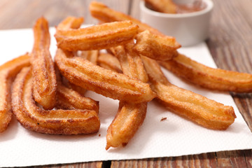 close up on  churros