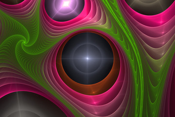 Animated fractal frequency space universe galaxy psychedelic music or for any other concept. Geometric patterns.