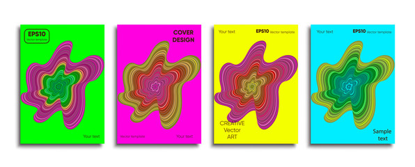 Creative colored cover. Cover design.