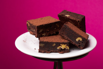 Chocolate brownie pieces