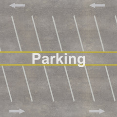 Top view of parking lot © Naypong Studio