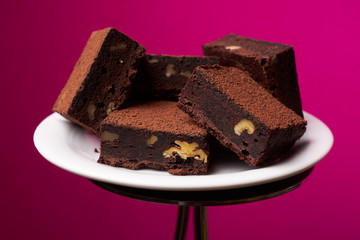 Chocolate brownie pieces
