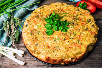 whole cabbage pie