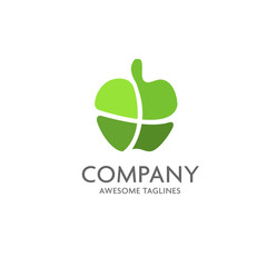 Apples vector logo. Apples icon. Apples logo, Nature Apples logotype. Fruits and vegetables.