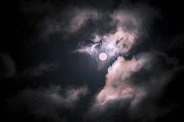 Night sky Lunar full Moon