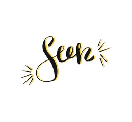 Fototapeta premium Hand drawn vector abstract summer time inspirational ink shabby graphic handwritten calligraphy phase text Sun isolated on white background