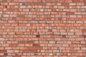 Background of old vintage brown brick wall