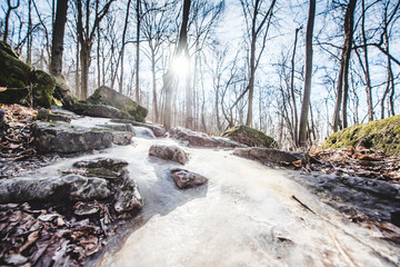 frozen waterfall