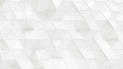 White background crystal structure. 3d illustration, 3d rendering.