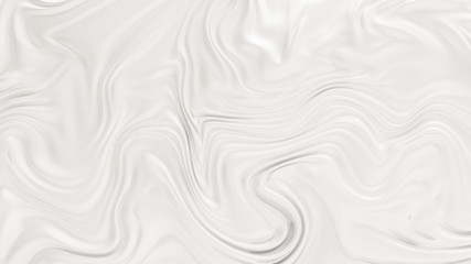 Elegant white background with flowing fabric waves. 3d illustration, 3d rendering.