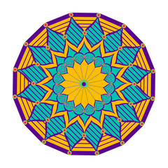 Decorative colored mandala