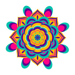 Decorative colored mandala