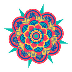 Decorative colored mandala