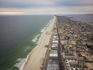Obraz premium Aerial of Seaside Park New Jersey