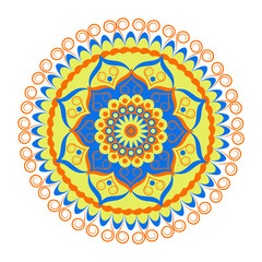 Decorative colored mandala