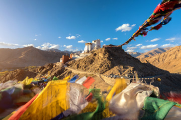 Namgyal Tsemo Gompa in Leh, Ladakh, India. - obrazy, fototapety, plakaty