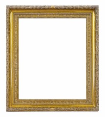 Fototapeta premium Golden (gilded) frame for paintings, mirrors or photos