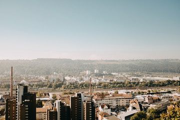 Obraz premium Stadtpanorama deutsche Kleinstadt